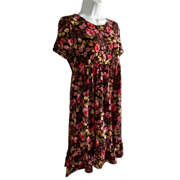 Thyme and Honey Pullover Short Sleeve Floral Dress Size Medium NWOT - Picture 3 of 7
